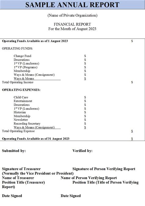 Enflorida Annual Report Template