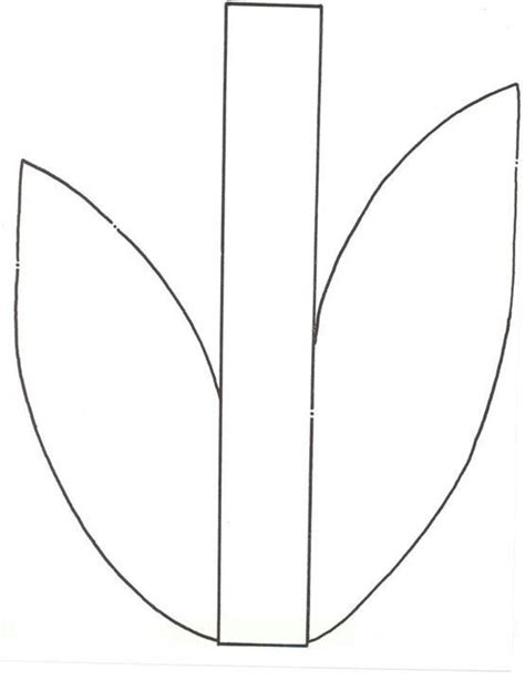 Enflower Stem And Leaf Template