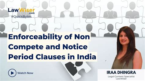 enforceability of non compete clause in india