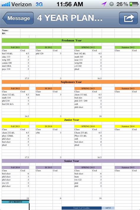 Enfour Year Plan Template Google Sheets
