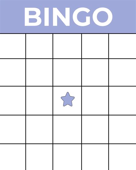 Enfree Bingo Template Printable