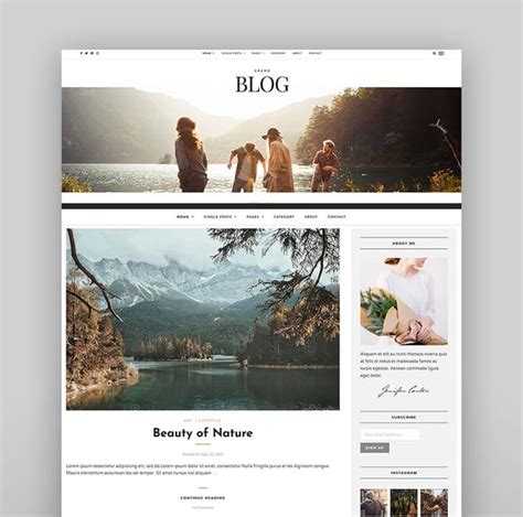 Enfree Blog Template Html