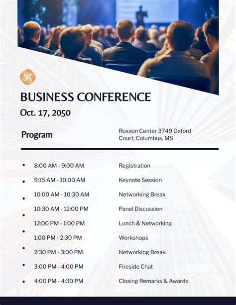 Enfree Conference Program Template