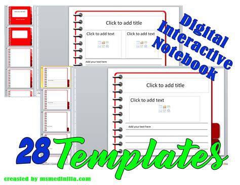 Enfree Digital Interactive Notebook Templates