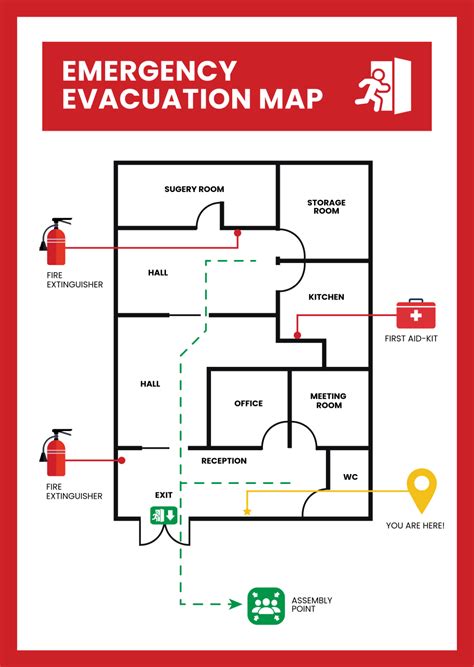 Enfree Emergency Evacuation Map Template