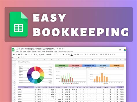 Enfree Google Sheets Bookkeeping Template