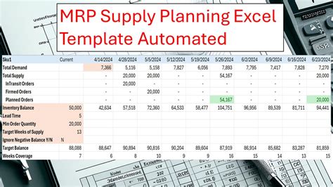 Enfree Mrp Excel Template