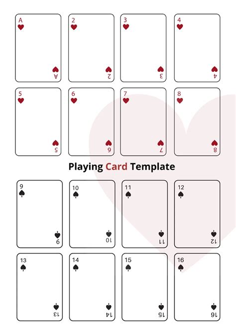 Enfree Playing Card Template