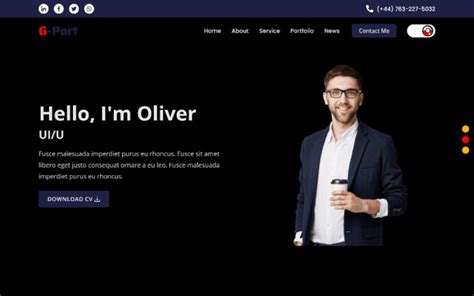 Enfree Portfolio Html Template