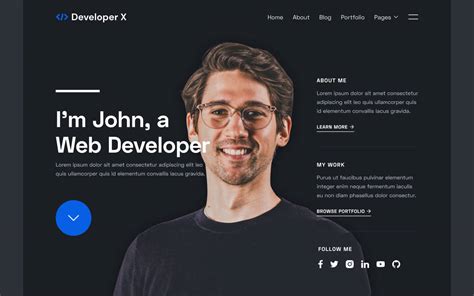 Enfree Portfolio Templates For Software Developer