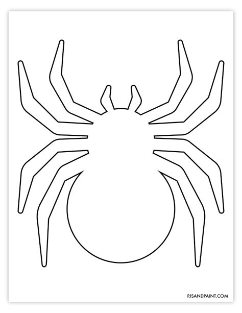 Enfree Printable Spider Template
