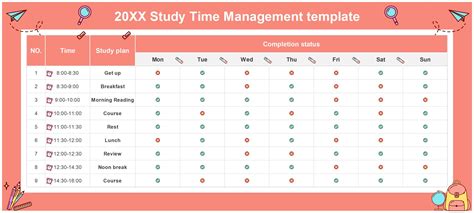 Enfree Time Study Template Excel