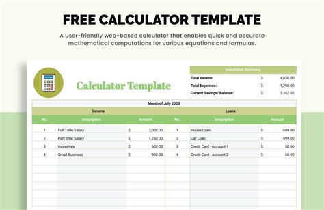 Enfreight Calculator Excel Template