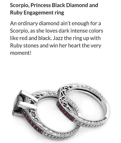 engagement rings for scorpio woman
