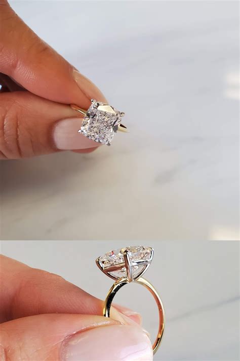 engagement rings simple band big diamond