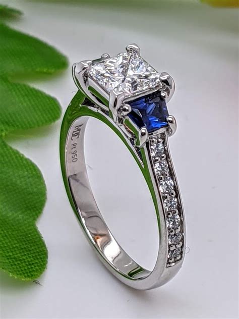 engagement rings with sapphire side stones