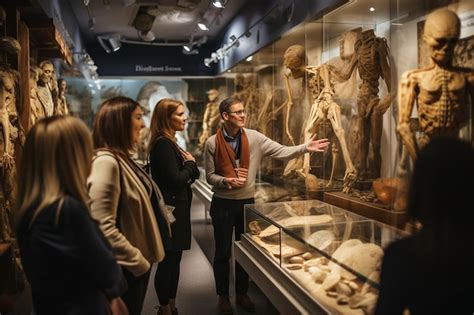 engaging with museum guide