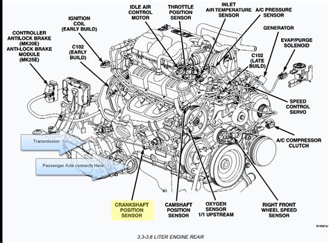 engine dodge grand caravan parts diagram