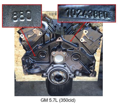 Engine Block Casting Number Location