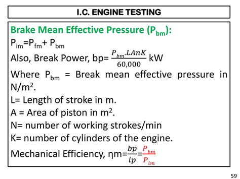 Engine Brake Mean Effective Pressure