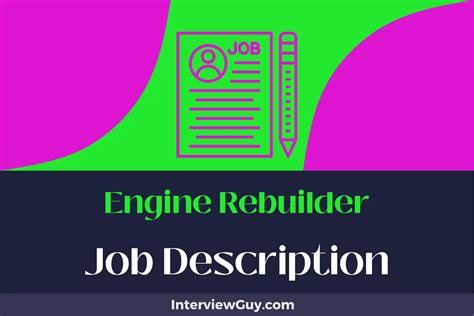 Engine Builder Job Description