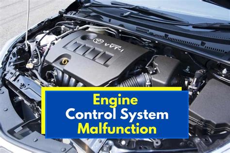 Engine Control System Problems