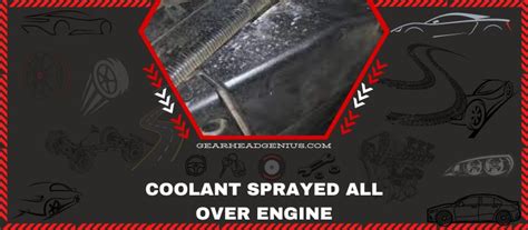 Engine Coolant All Over Engine