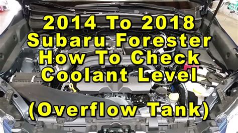 Engine Coolant Level Subaru