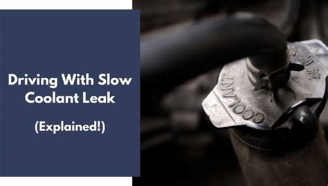 Engine Coolant Slow Leak