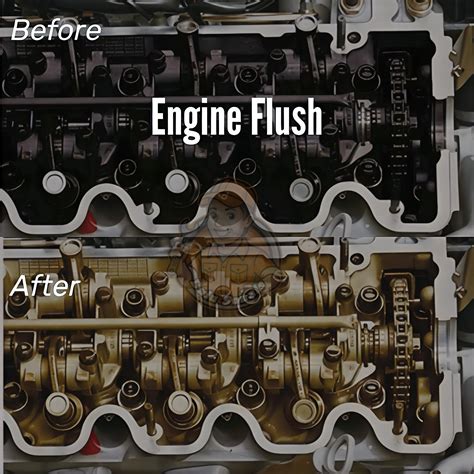 Engine Flush Before And After