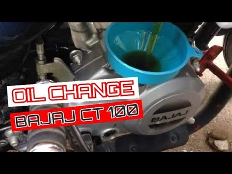 Engine Oil Level Bajaj Ct100