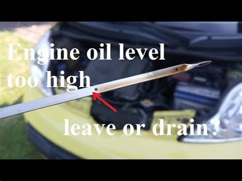 Engine Oil Level Is Too High