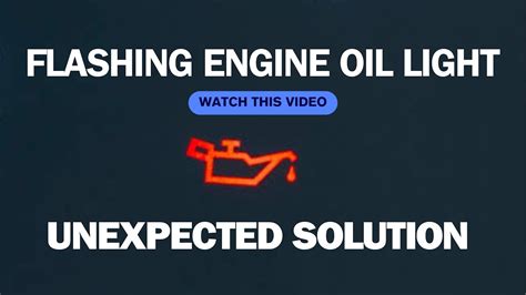 Engine Oil Light Flickering
