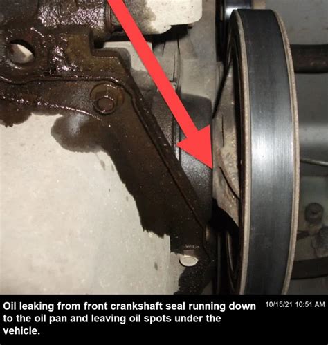 Engine Oil Seal Leaking