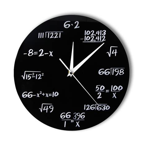 engineer good at math wall clock