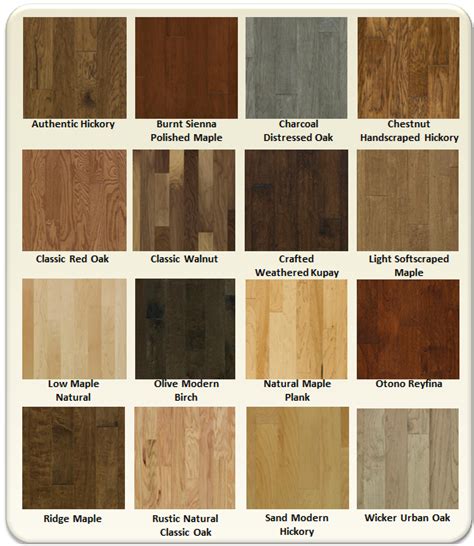 Engineered Wood Colors