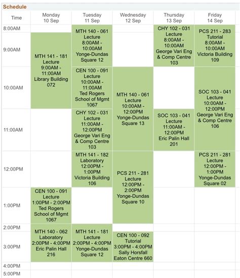 engineering course code list