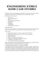 engineering ethics case studies with solution