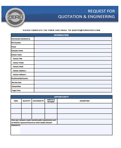 Engineering Quotation Template: Streamlining Your Project Estimates