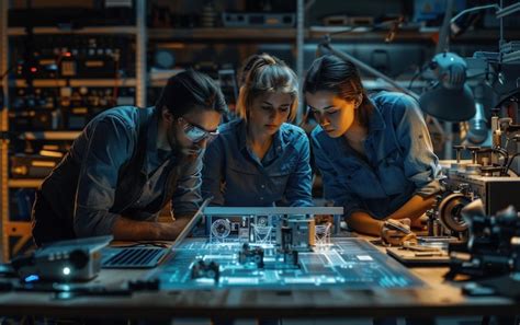 Engineers Working on Futuristic Project