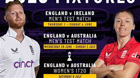 england cricket international fixtures