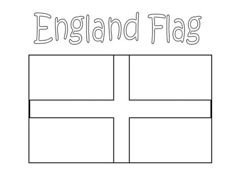 england flag to colour free