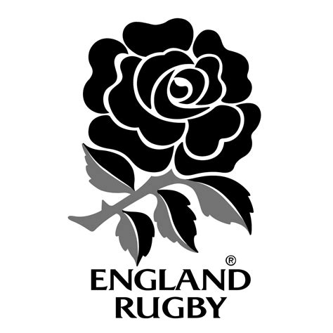 england rugby logo black and white