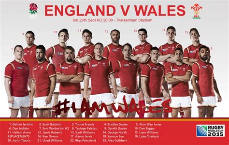 england rugby squad for wales