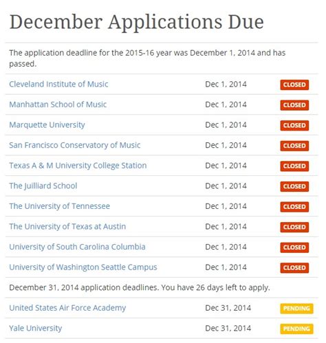 england university application deadline