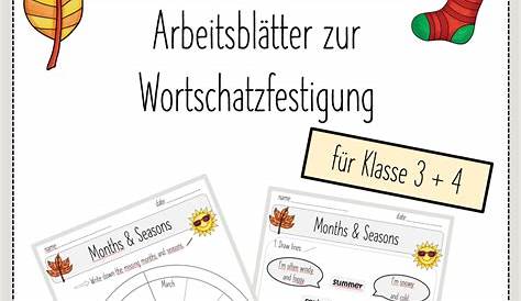 months and seasons – Unterrichtsmaterial im Fach Englisch