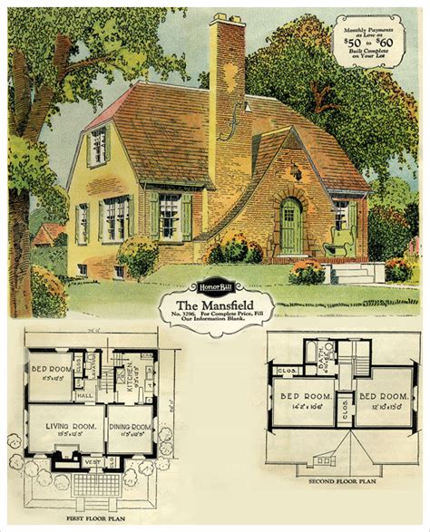english brick cottage floor plan