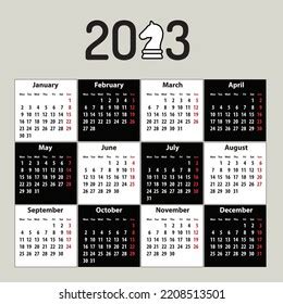 english chess calendar 2023