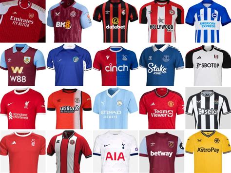 english football club kits