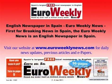 english language newspapers in spain